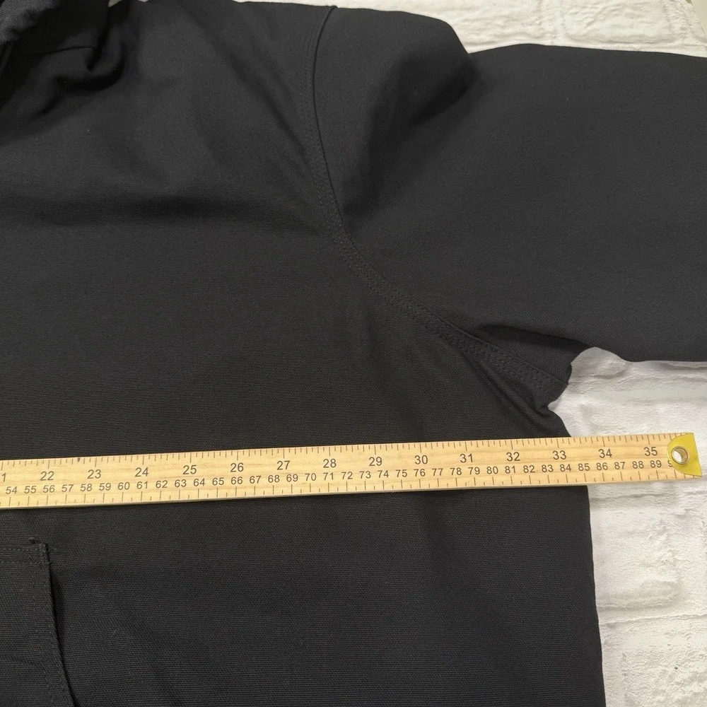 Carhartt J0140 Jacket 4XL Black Duck Canvas‎ Insulated Quilted Lined Work Coat